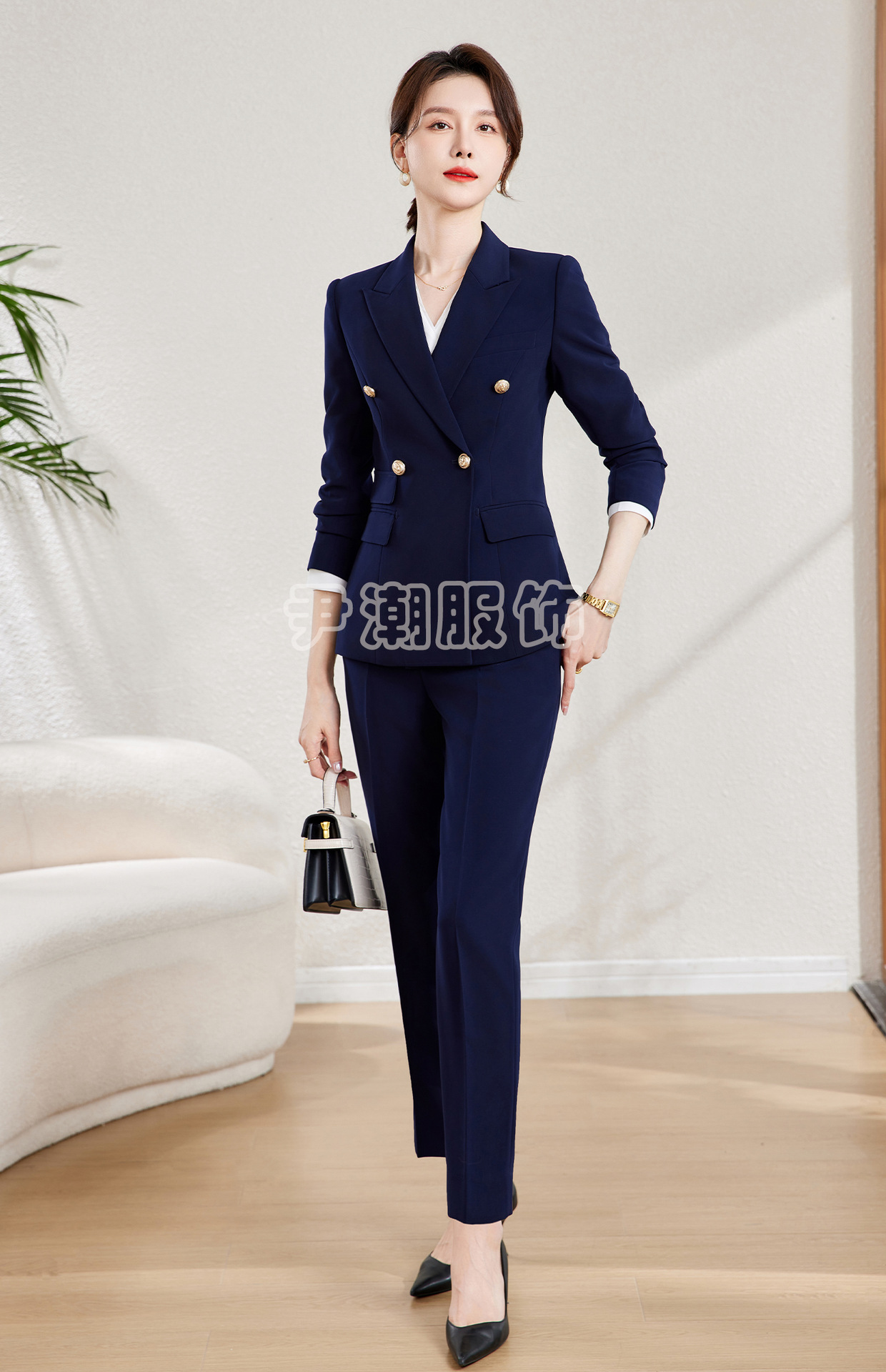 职业装时尚衬衫女装2024春季新款时尚气质百搭小个子管理白领工服详情21