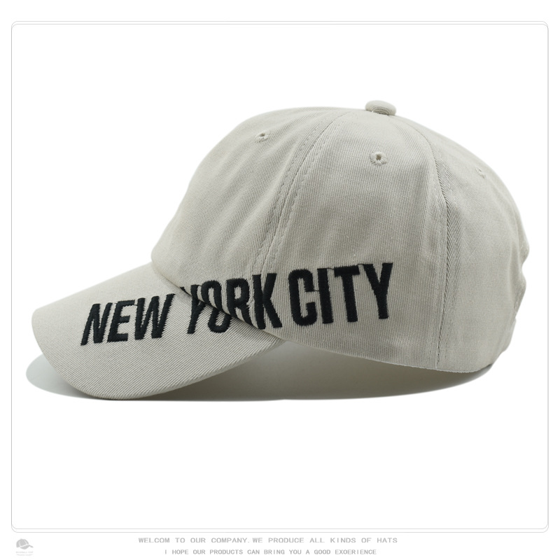 帽子女韩版字母刺绣棒球帽春夏时尚复古街头百搭潮遮阳防晒鸭舌帽详情8