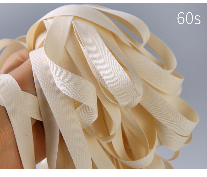 Wholesale of 1CM color herringbone tape, all-cotton edge-wrapped tape, textile accessories, cotton yarn, cotton tape, binding tape and rolled edge fabric pic 14
