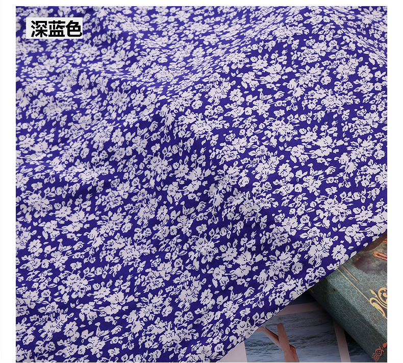 2020 new style chiffon dress floral print fashion fabric with small floral prints on all four sides in stock pic 25