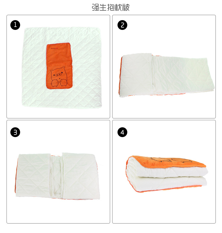 In-stock stock of plush pillows, cartoon Big white embroidered dual-purpose plush pillows, suitable for various uses in cars and offices, plush blankets pic 19