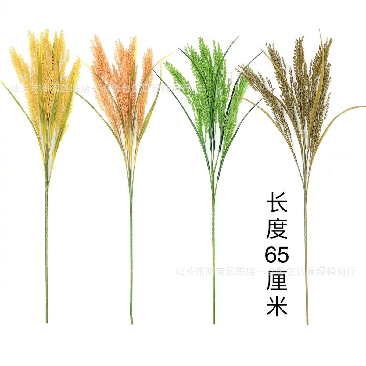 仿真麦穗道具禾苗塑料稻谷黄水稻金色植物稻穗道具加长杆麦穗花束详情2