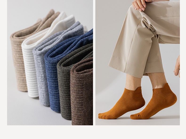 袜子男春秋短袜全棉纯棉抗菌男士棉袜短筒运动袜黑白春夏透气批发详情32