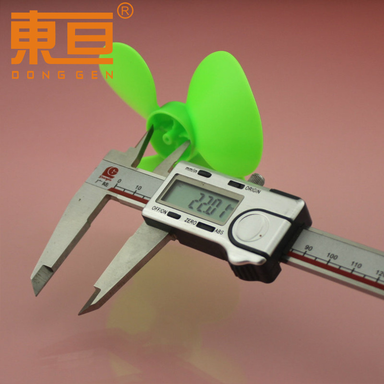Φ933Y2A Green 93 three-blade propeller, fan blade, reverse propeller toy accessories, small technological creations pic 2