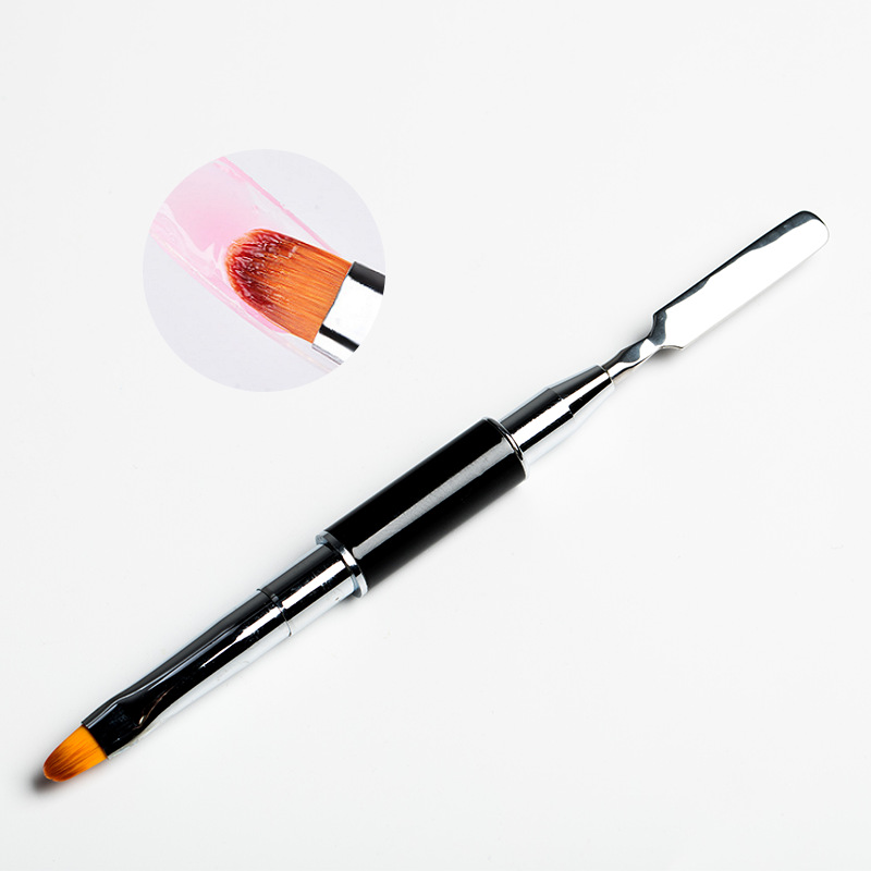 Dual-purpose nail art phototherapy pen, steel push gel, stirring rod, multi-functional nail art pen, crystal gel pen, color mixing rod, embossing shanilak pic 7