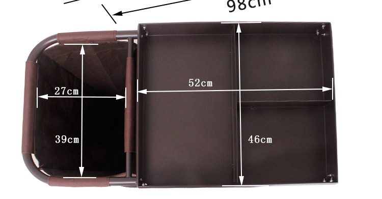 Customized single-sided room trolleys, hotel service trolleys, hotel room trolleys, cleaning work hand carts and linen trolleys pic 14