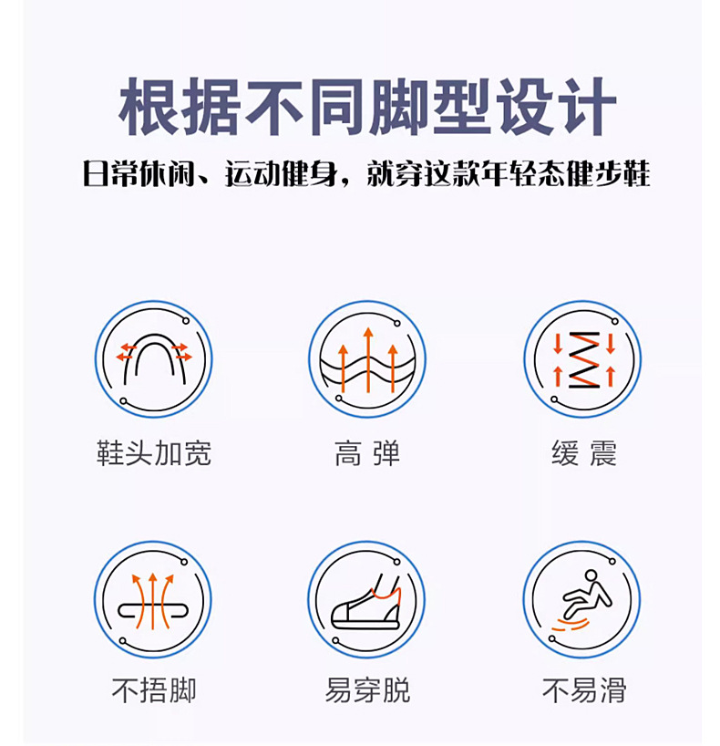 新款男女飞织网面鞋透气轻便跑步防滑运动鞋软底广场舞鞋健身鞋详情6