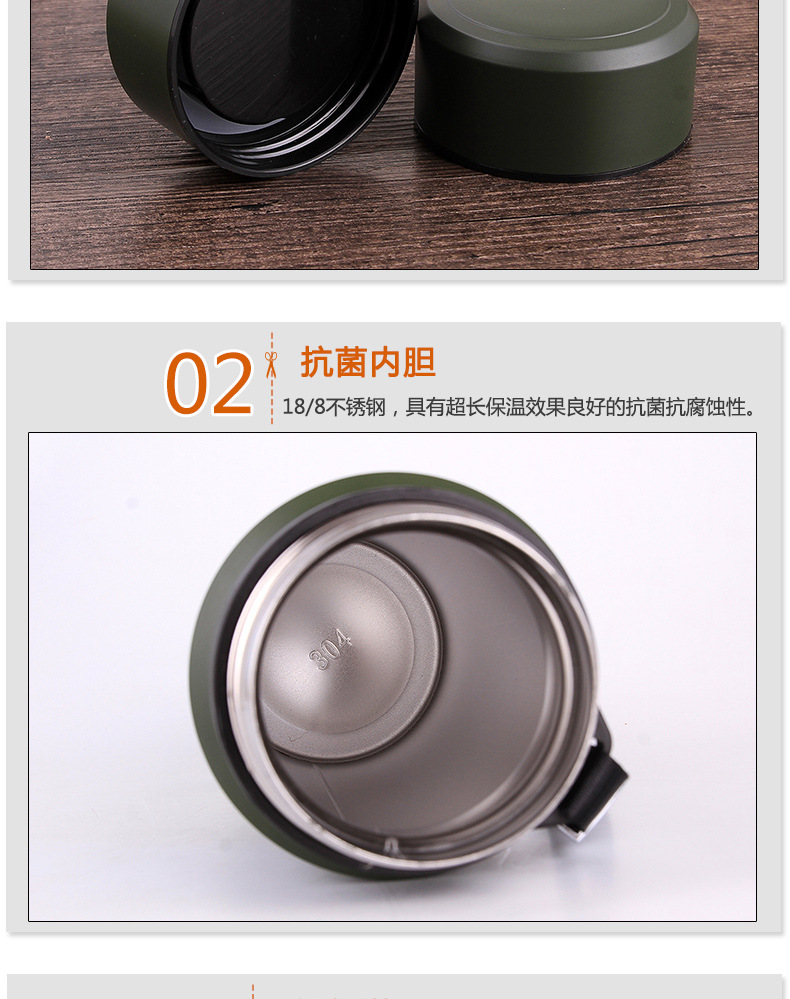 Yuneng Factory directly supplies and wholesals 304 stainless steel business insulated cups and straight water cups for men and women pic 5