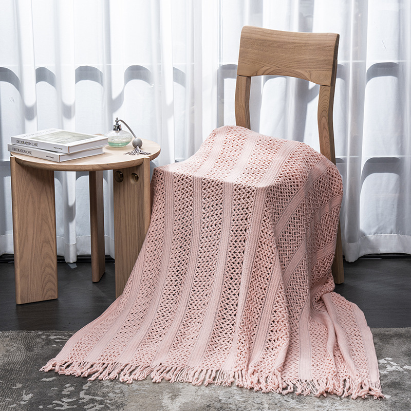 Cross-border blanket, office nap blanket, blanket, summer bed cover, sofa cover blanket, travel woven blanket pic 15