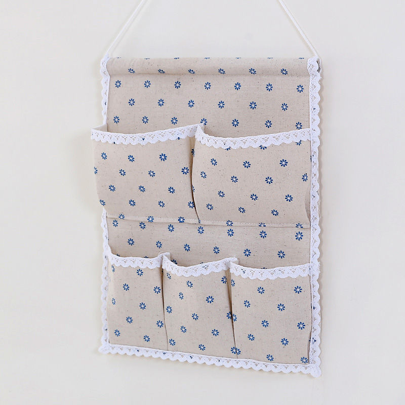 收纳袋棉麻宿舍挂袋墙挂式多层门后厨房卫生间床上壁挂悬挂式杂物详情8