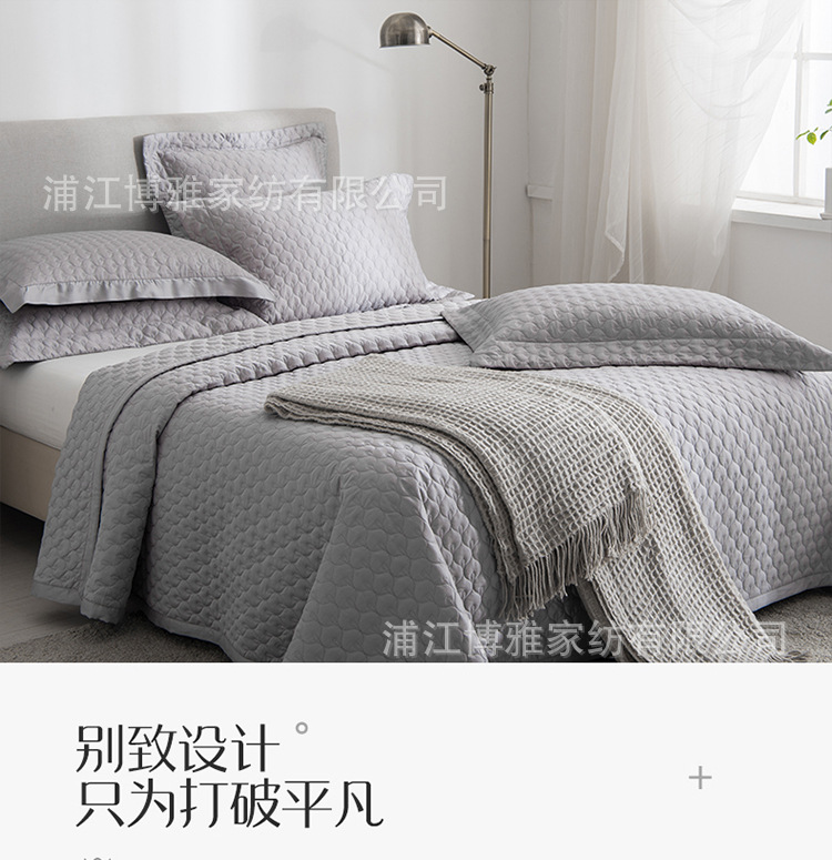 The manufacturer supplies summer quilted cotton bed sheets, pure cotton three-piece sets, skin-friendly quilted quilts and bed covers across borders, suitable for all seasons pic 10