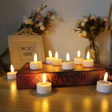 New transparent teardrop-shaped base simulation LED electronic candle, InS-style luminous creative birthday decoration night light pic 12