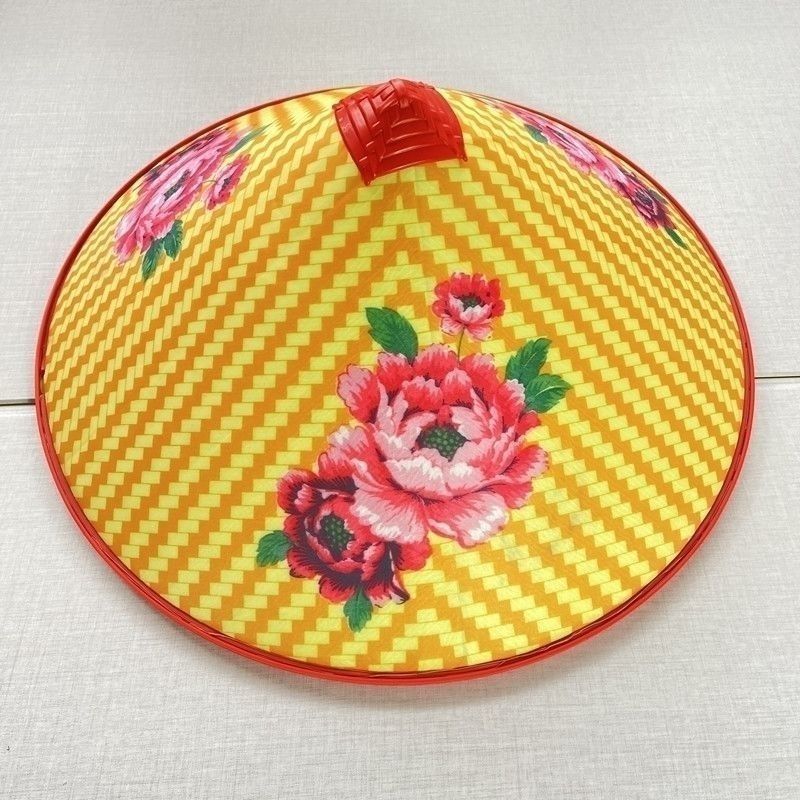 户外农民遮阳防晒防雨隔热塑料斗笠帽成人舞台演出道具钓鱼斗笠帽详情6