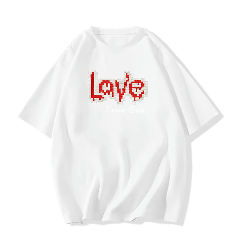 夏季纯棉短袖t恤女2025新款爆款美式设计感小众宽松显瘦半袖上衣详情14