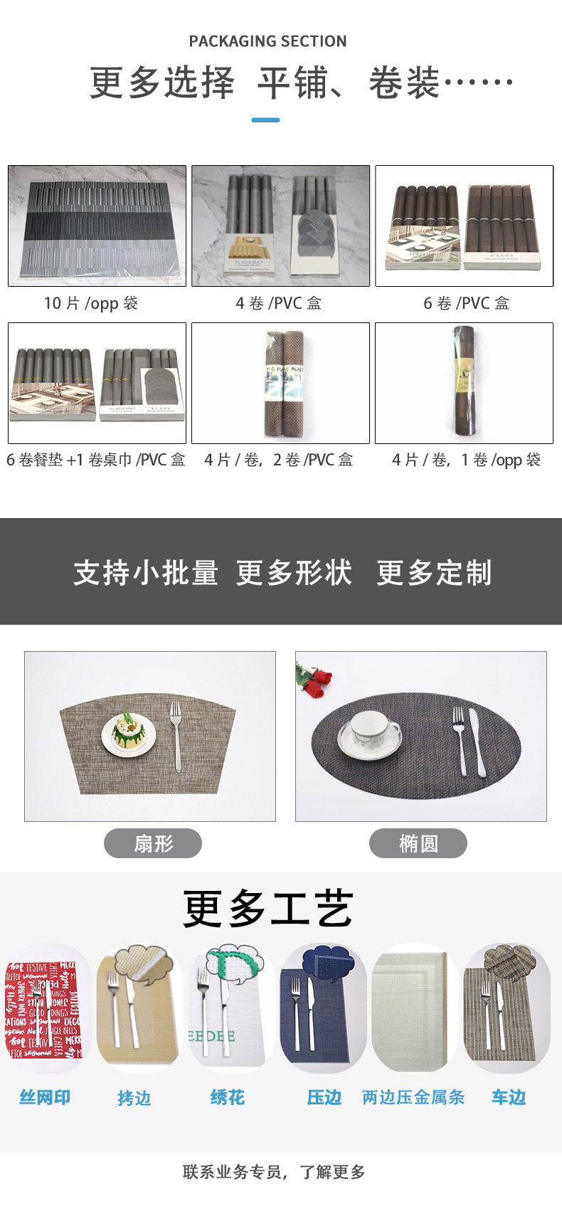 1 尚岛宜家 欧式纯色餐桌垫 酒店餐厅专用隔热防滑餐垫 家用简约方形西餐垫 美式柜子风设计 一次性杯垫、盖详情13