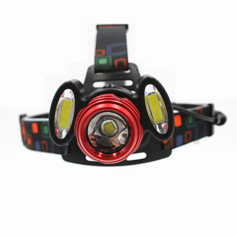 Strong headlight, fishing light, night fishing light, outdoor three-head LED long-range focusing, USB charging multi-functional headlight pic 19