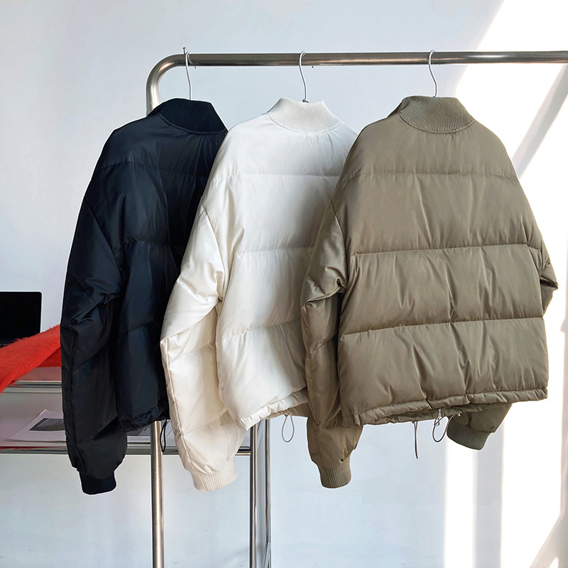 Luxi 2022 New Design sense stand-up collar short Down jacket for petite women 90, white duck down jacket Y33 pic 70