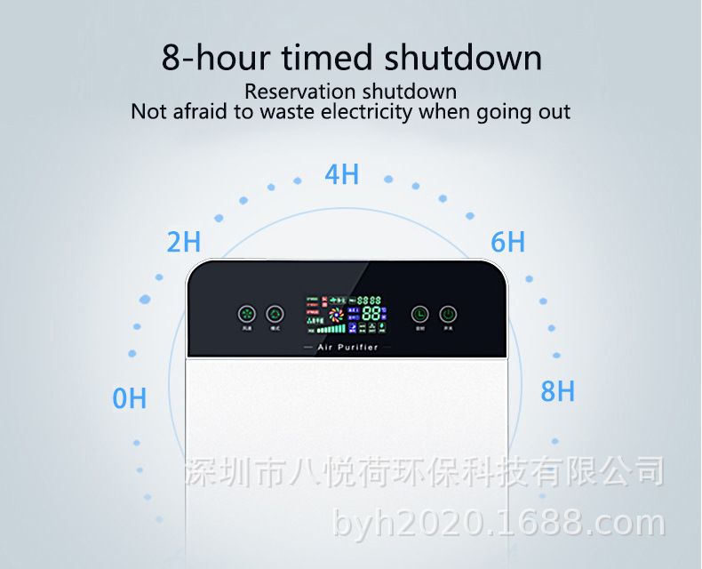 Air purifier, household indoor humidification, UV ultraviolet disinfection, formaldehyde removal, smoke and odor removal, negative ion purifier pic 48