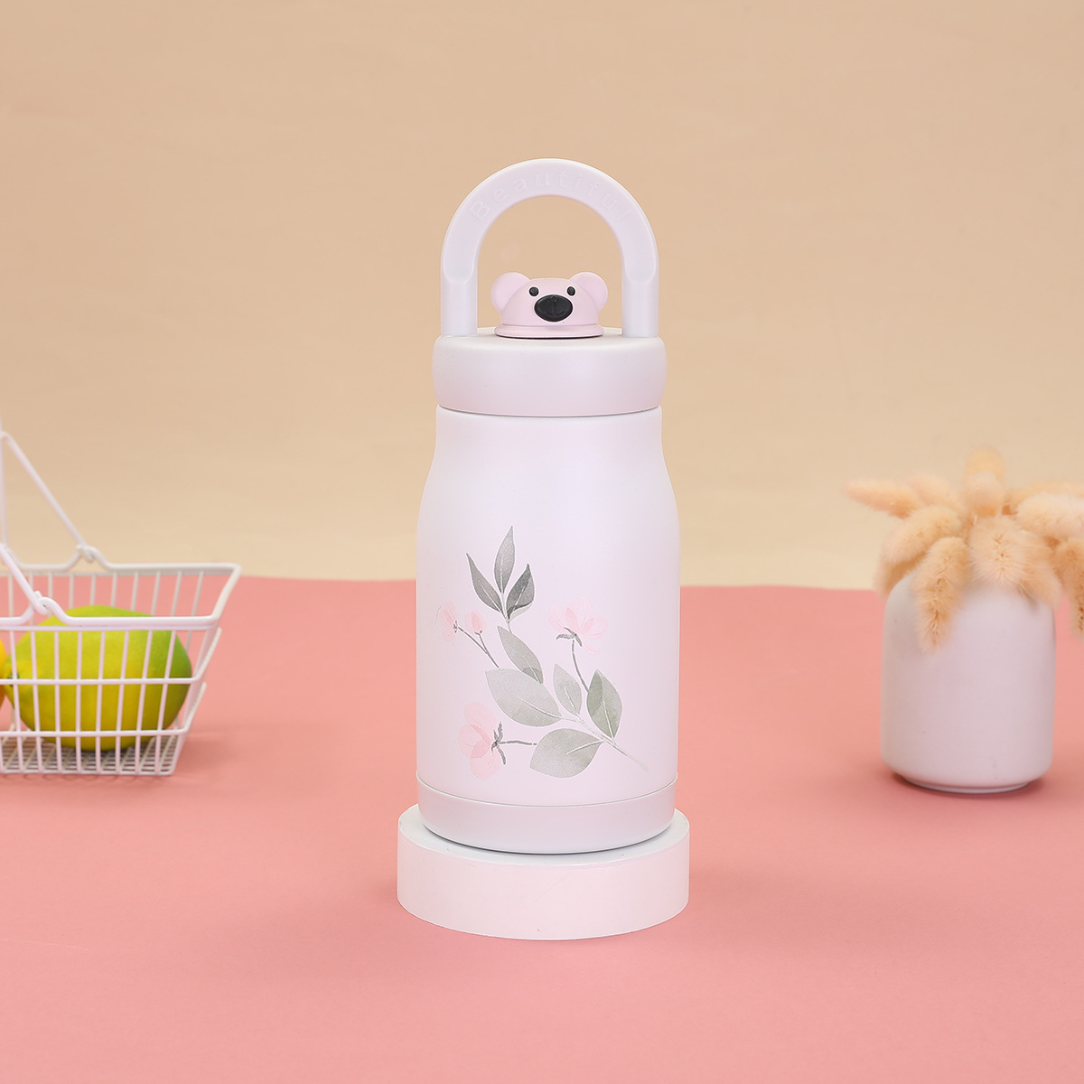 新款316不锈钢保温杯高颜值可乐熊手提壶户外随行便携运动水壶详情6