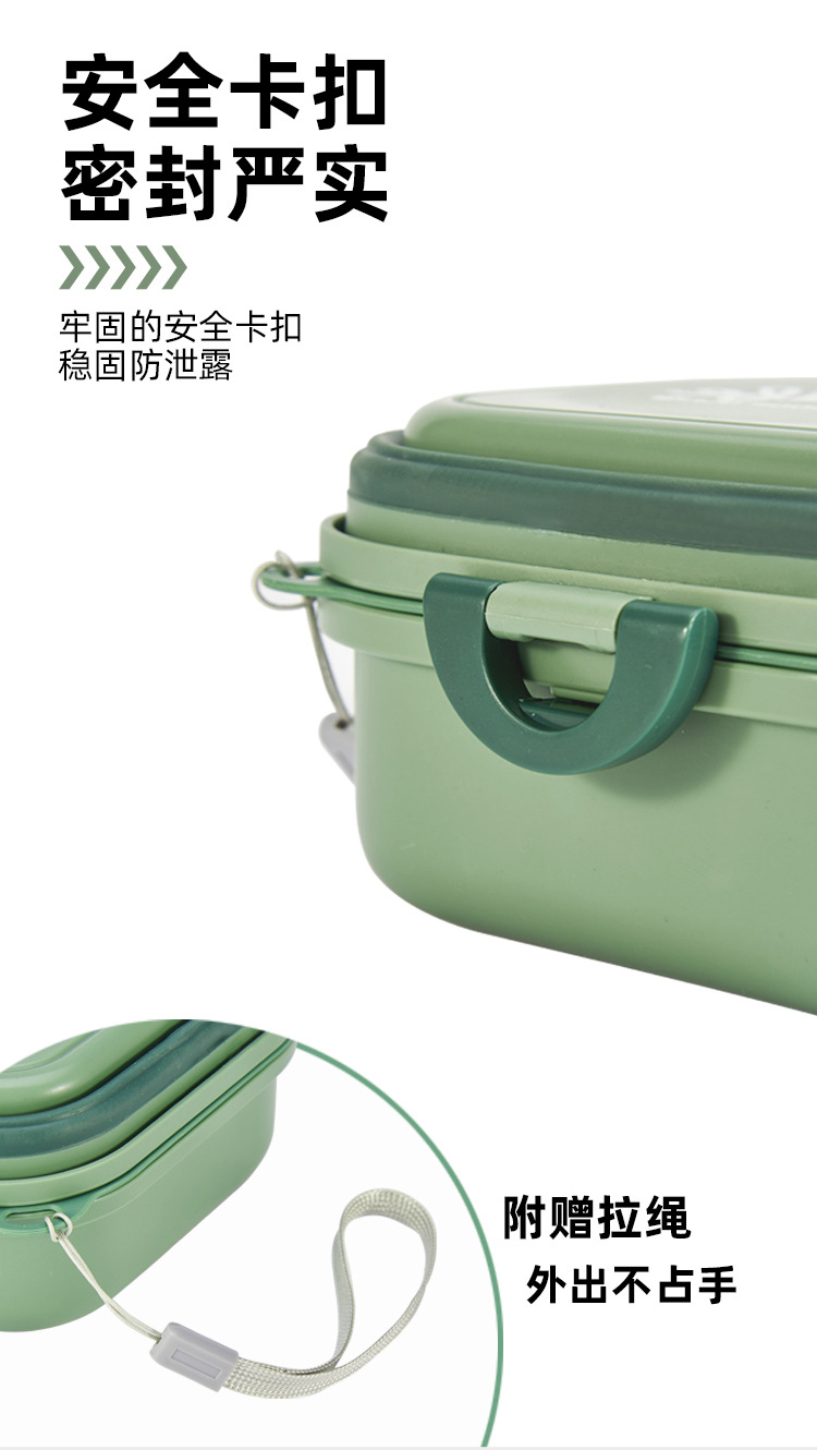 Wholesale large outdoor folding bowls, double-layer drinking and eating bowls, pet food utensils and medicine boxes for going out, camping bowls for cute pets, large outdoor folding bowls pic 4