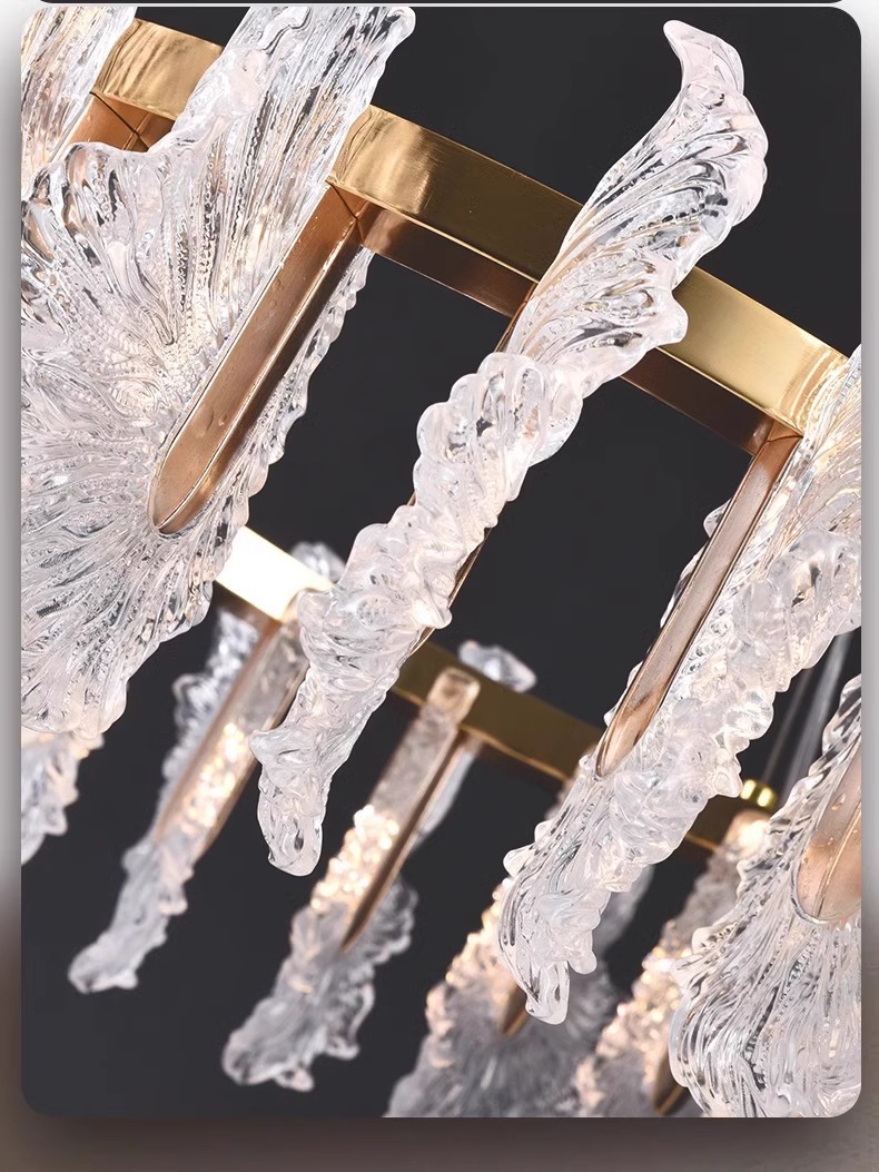 跨境现代轻奢水晶客厅卧室餐厅繁花吊灯高端花开富贵别墅大吊灯详情11