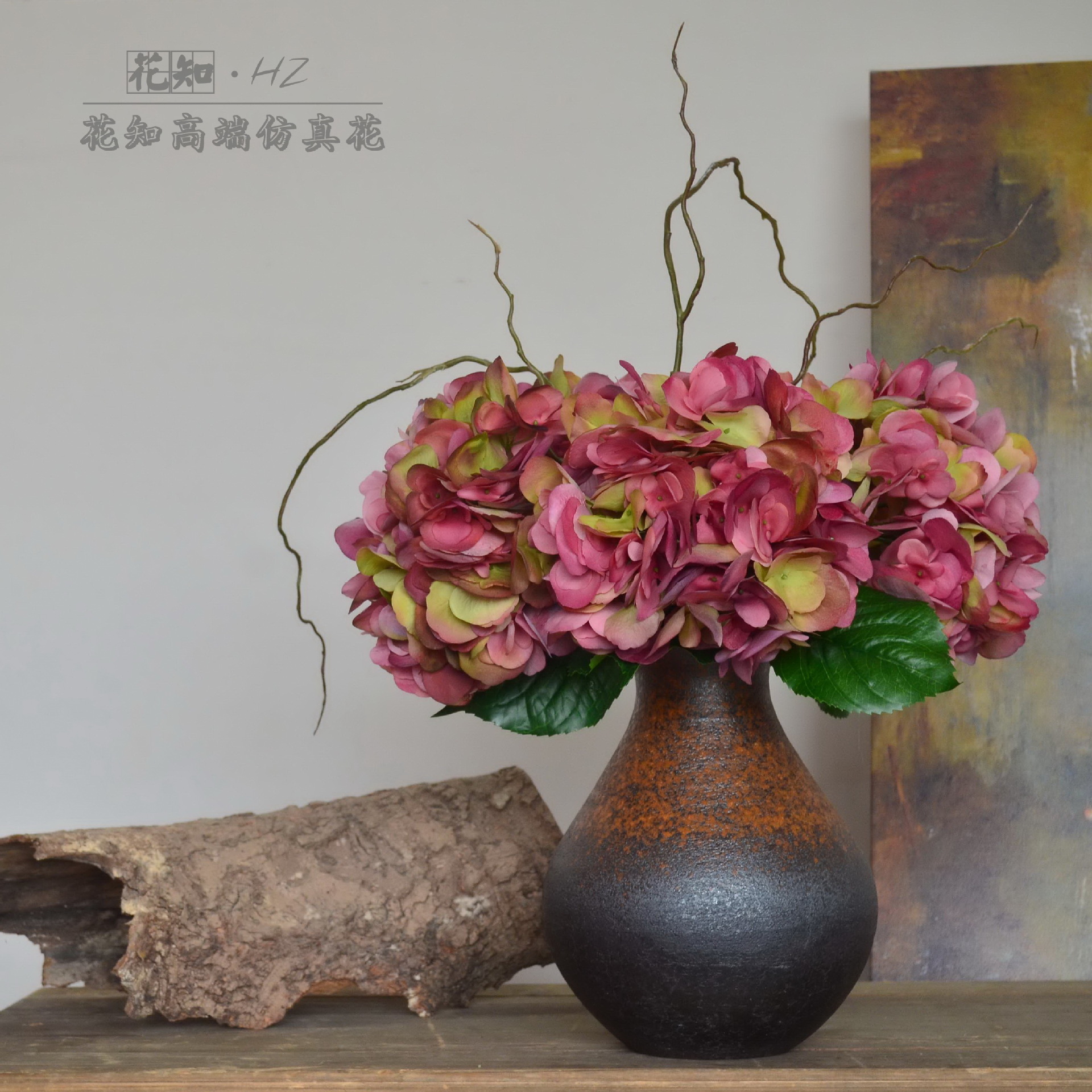 Dongli Flower Industry, the source factory, wholesals high-end artificial flowers, anti-real flowers, living room decoration, life-sized royal roses, and light luxury home floral art ornaments pic 3