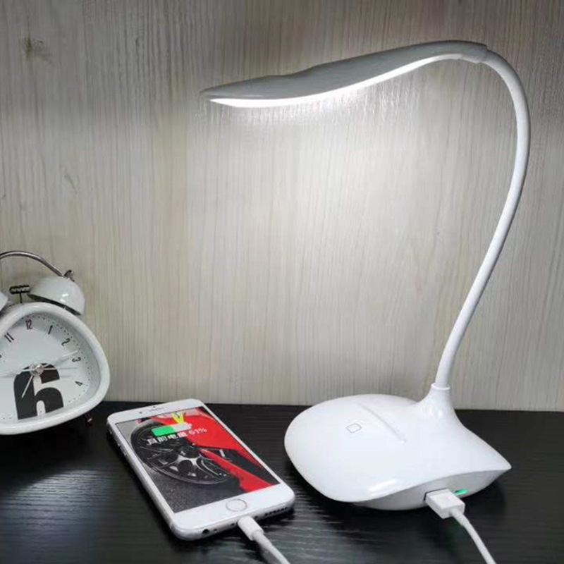 USB charging eye-protecting desk lamp, 14-lamp LED power bank, mobile phone stand, emergency charging, student night light, reading desk lamp pic 4