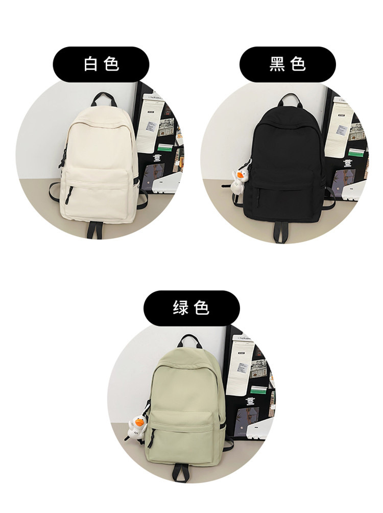 跨境2024新款男简约高中大学生双肩包女休闲大容量初中生旅行背包详情7