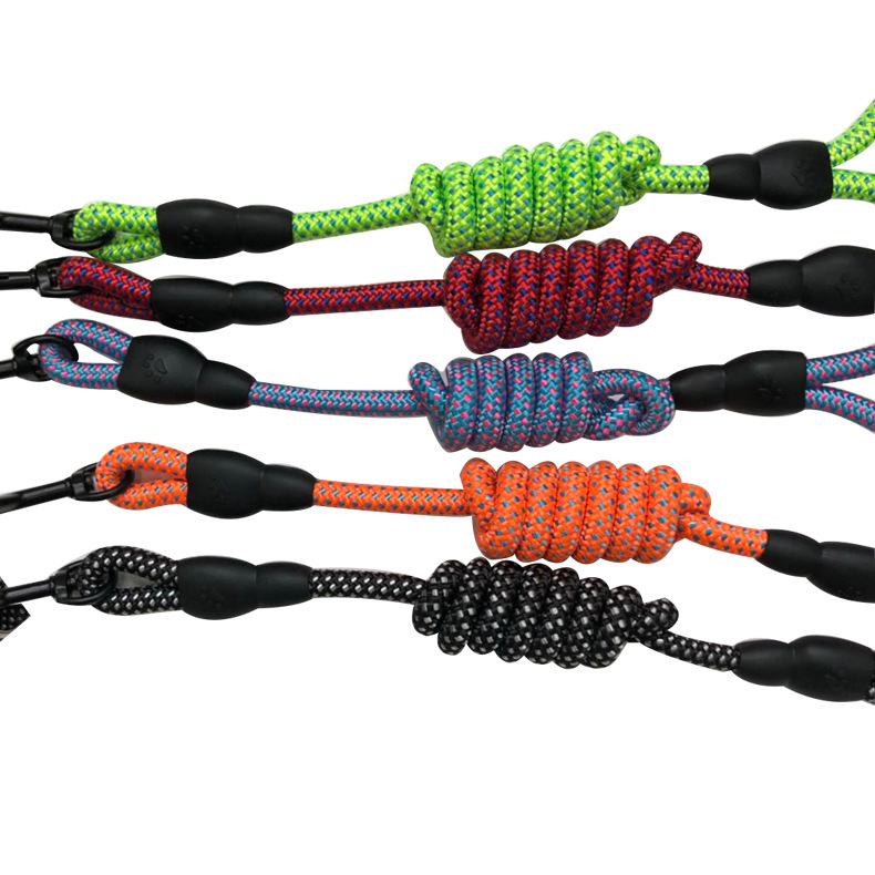 Aishangchong pet leash chest and back strap, seven-color solid color cat and dog round rope, dog leash chain, anti-impact and explosion-proof pic 10