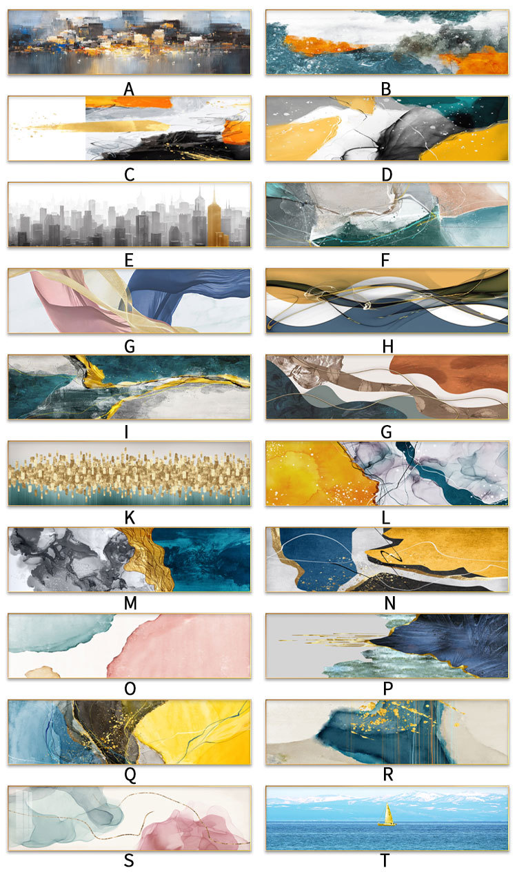 Hotel decorative paintings, hotel bedroom bedside abstract wall paintings wholesale, Nordic modern and simple sofa background wall paintings pic 16