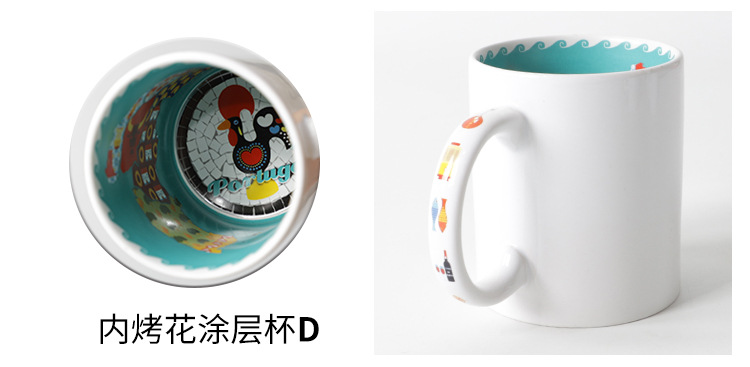 Heat-transferable cups with baked floral Christmas-coated ceramic cups, DIY cups, gifts for festivals pic 19