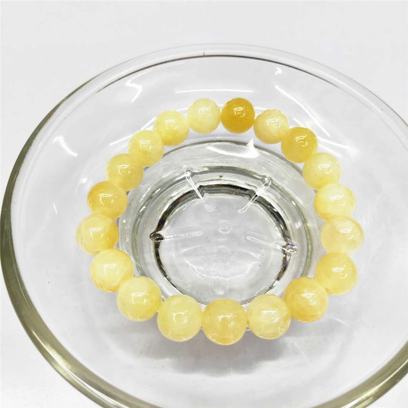 Wholesale of new type of natural beige jade bracelets, DIY beige jade bracelets, direct sales from the manufacturer of natural stone bracelets pic 10