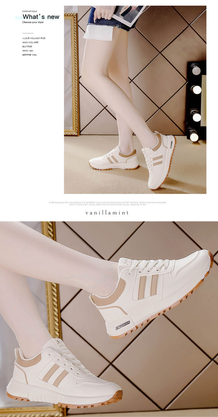 运动鞋女ins皮面百搭2024秋季新款厚底防滑轻便爆款阿甘鞋女5115详情3