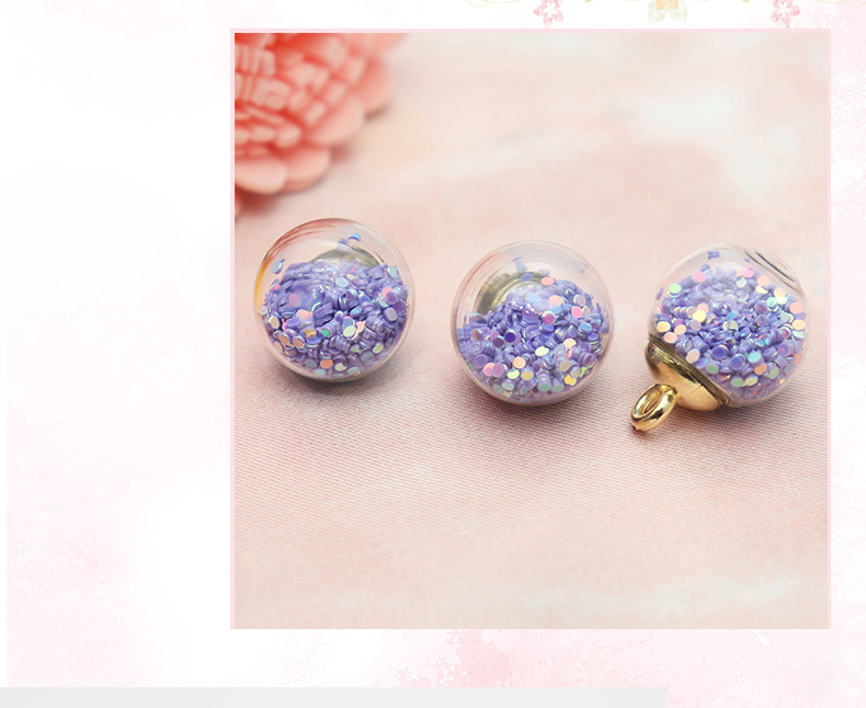 Ins-style sweet polka dot glass ball pendant, hair band, wristband DIY accessory manufacturer pic 9