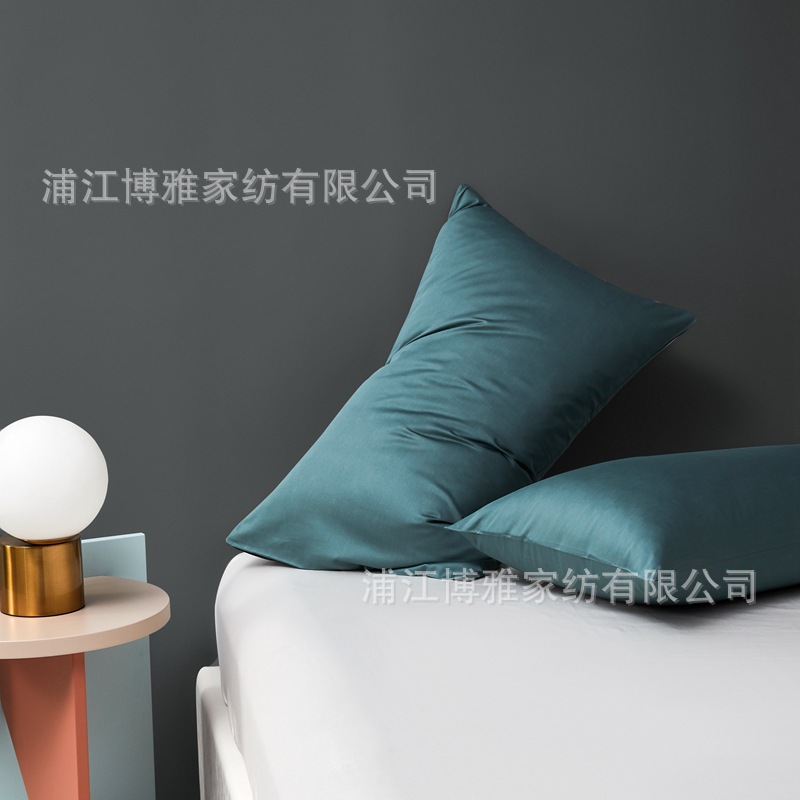 New Product 2022 Light Luxury Pair Pillowcase, 60-count long-staple cotton AB panel design, double-piece universal pillowcase wholesale pic 17
