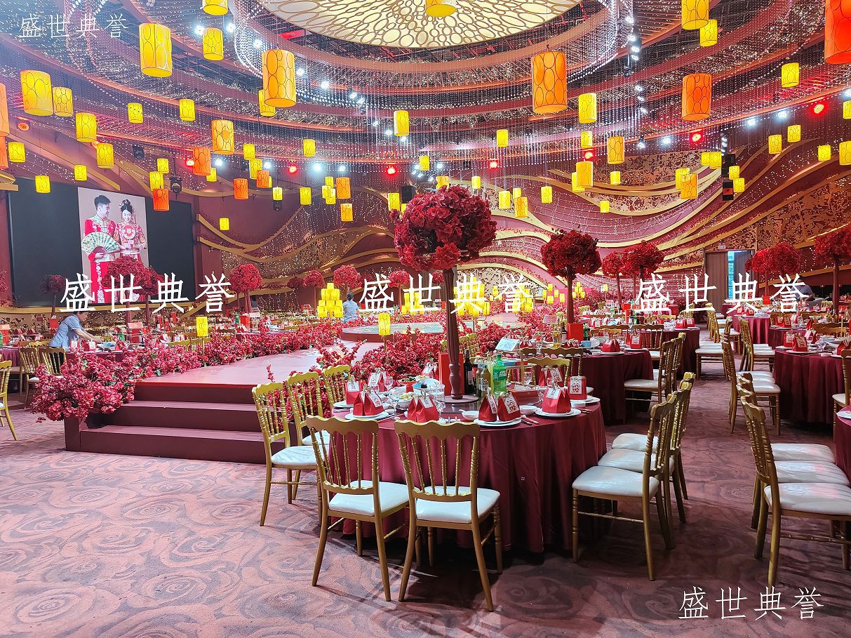 Yiwu foreign Trade wedding dining tables and chairs, theme wedding bamboo joint chairs, banquet center, castle chairs, hotel wedding banquet chairs pic 5