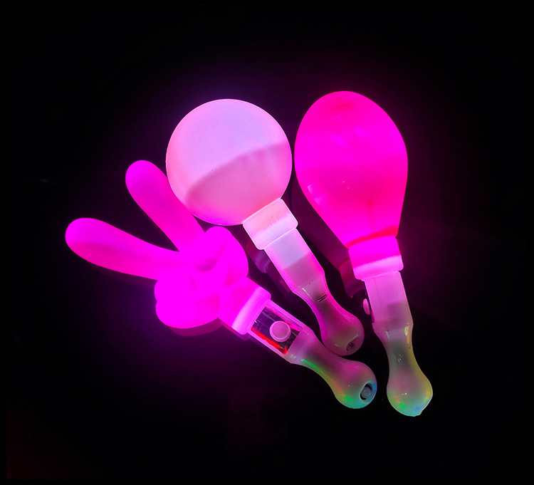 发光明星应援手势荧光棒演唱会助威道具闪光星星爱心棒手灯棒批发详情21