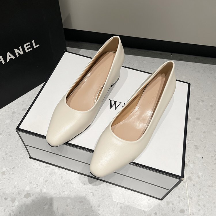 秋季新款女式时装单鞋韩版圆头套脚粗跟高跟单鞋女上班工作鞋子女详情9