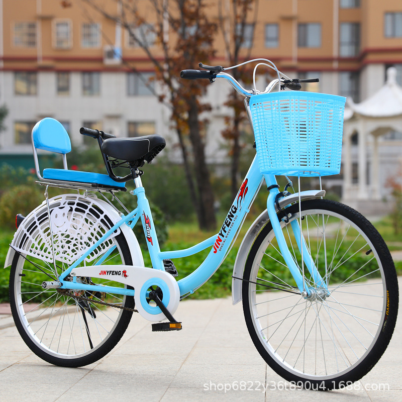 24寸26自行车成人轻便男女式成年实心胎中小学生淑女上班代步单车详情26