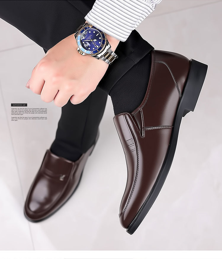 真皮牛皮男鞋特价清仓皮鞋青年时尚百搭潮男鞋软底商务休闲鞋子潮详情19