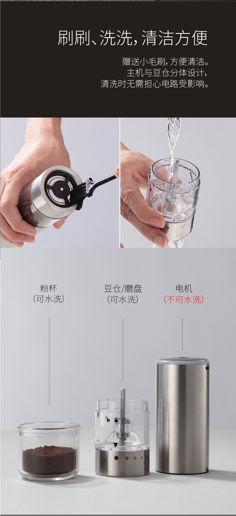 Wholesale of electric coffee grinders, household portable coffee bean grinders, fully automatic coffee grinders, cross-border coffee machines pic 10