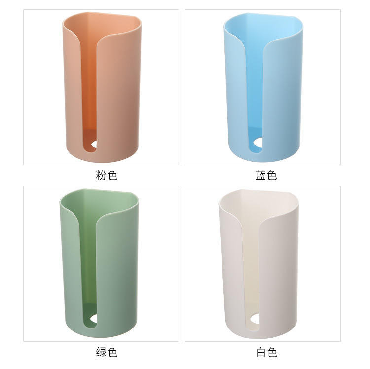 Creative non-perforated garbage bag storage box, kitchen wall-mounted garbage bag box, extractable plastic bag storage box pic 30