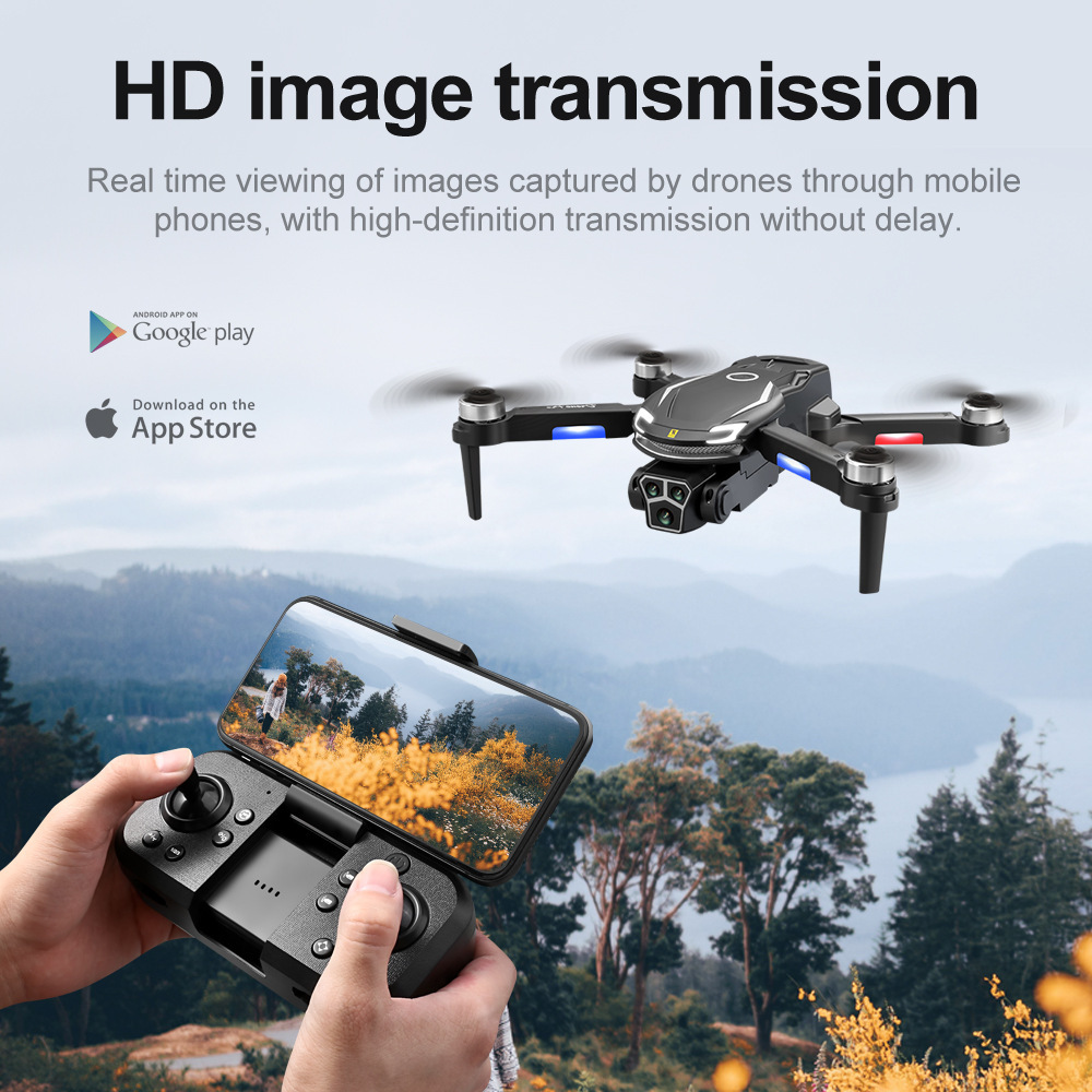 新款跨境儿童玩具遥控飞机 航拍高清8K长续航四轴无刷无人机drone详情18