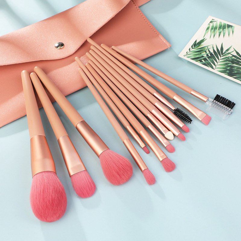 Fashionable 13 macaron-colored beauty brushes, super soft loose powder blush, affordable foundation brushes in full stock pic 4