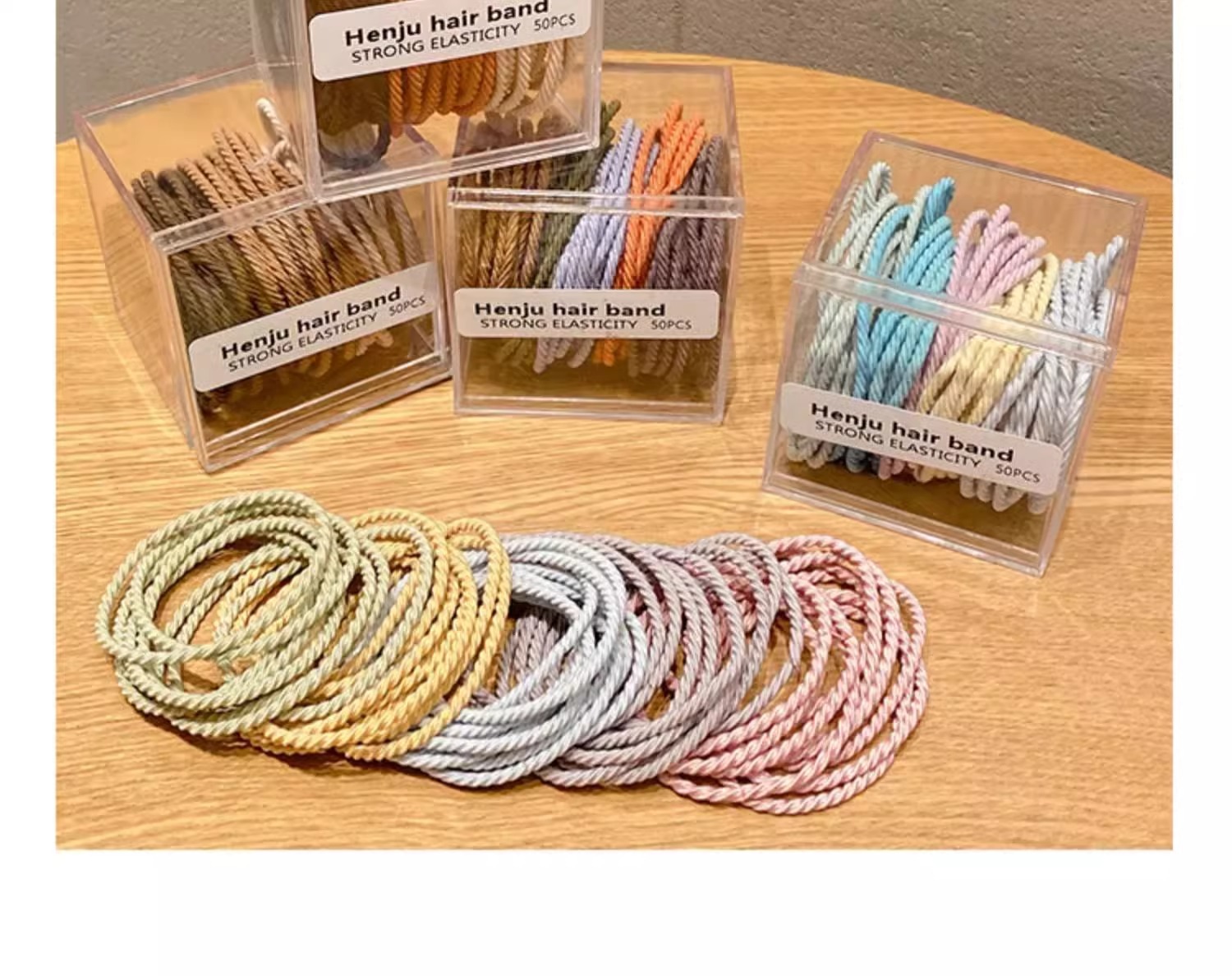 黑色头绳皮筋女扎头橡皮筋扎高马尾发绳发圈皮套2023年新款绑头发详情10