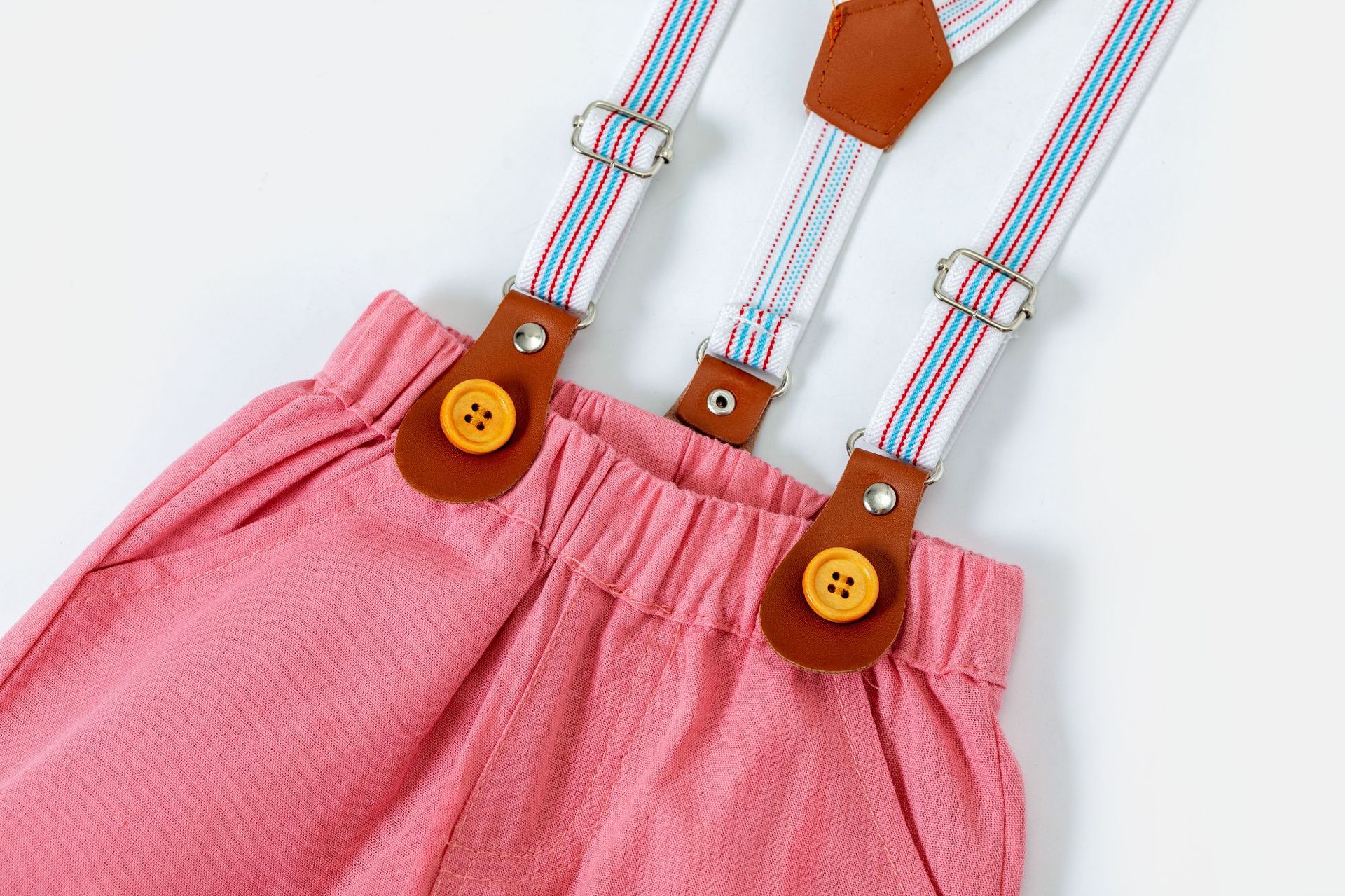 Summer male baby gentleman sets, baby crawling suits, overalls, two-piece sets, British-style cool evening gowns for foreign trade pic 6