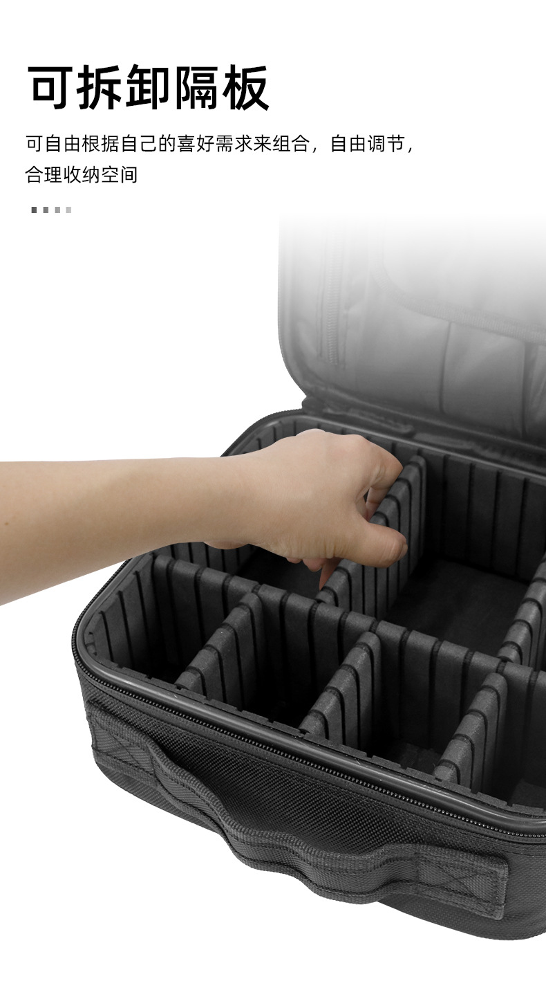 新款化妆包大容量高颜值化妆箱手提洗漱包便捷旅行收纳包现货批发详情3