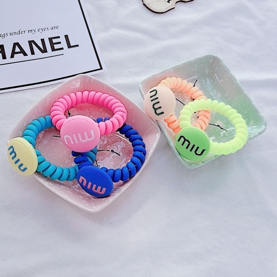 Candy miu phone lanyard, phone ring, telephone line, hair ring, hair rope, high-elasticity rubber band, hair tie, ponytail hair rope, hair accessory pic 5