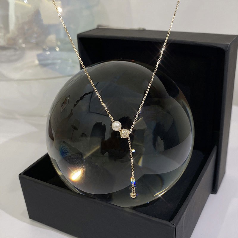 小众设计感轻奢项链女ins风珍珠组合百搭不掉色锁骨链高级感饰品详情18