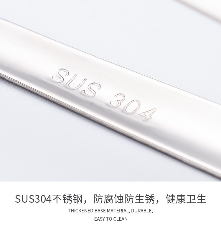 410不锈铁/304不锈钢方糖夹小冰夹 现货加厚没毛刺冰块冰桶夹子冰钳详情23